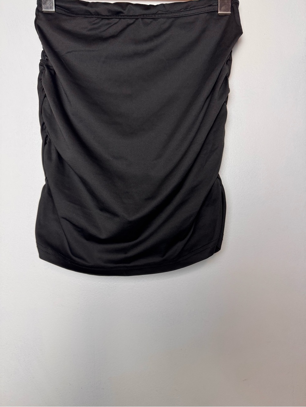 Black ruched skirt